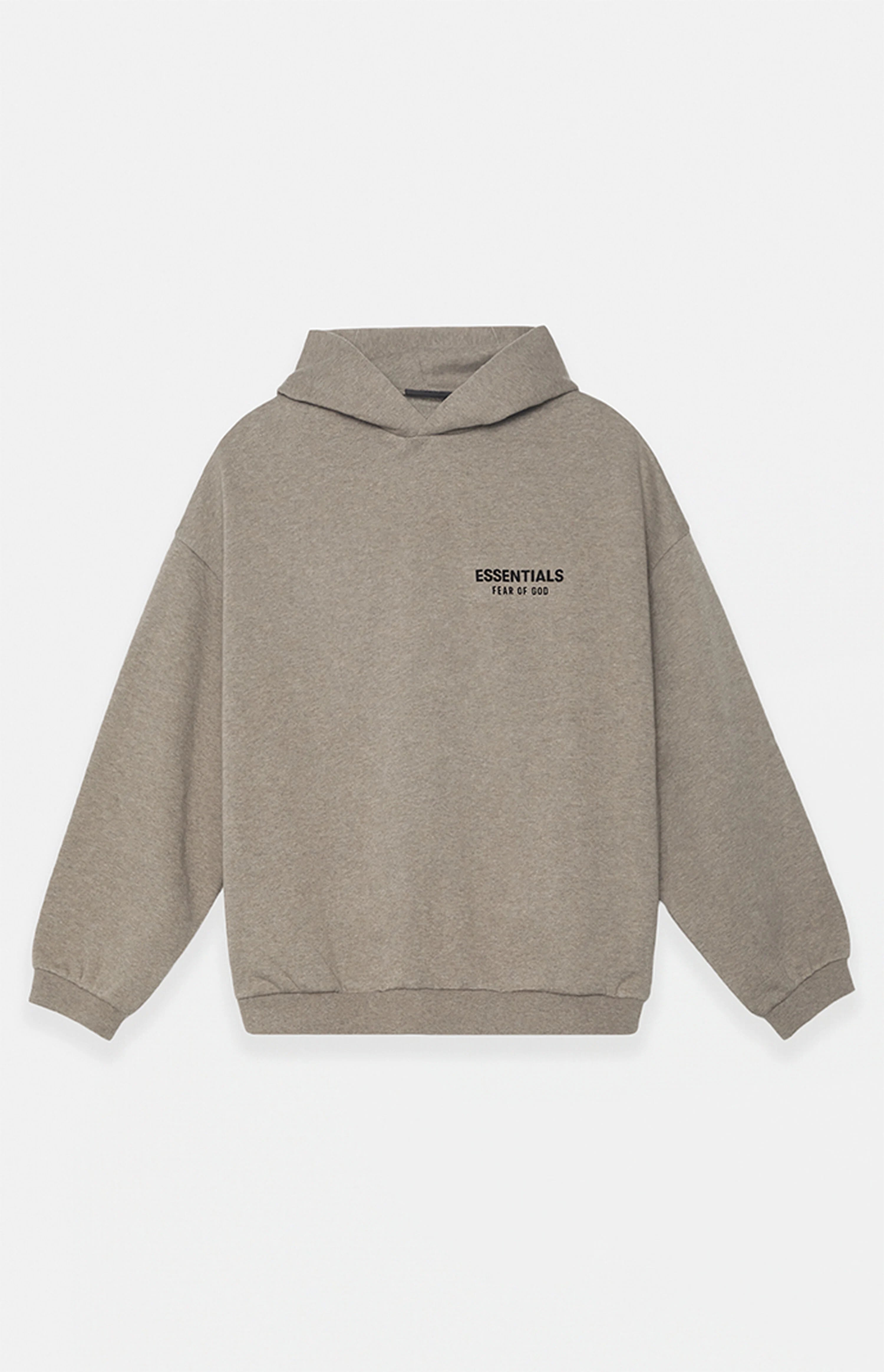 ESSENTIALS HOODIE HEATHER GREY