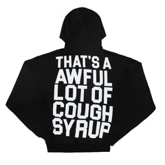 AWFUL LOT OF COUGH SYRUP CLASSIC BLACK ZIP UP HOODIE