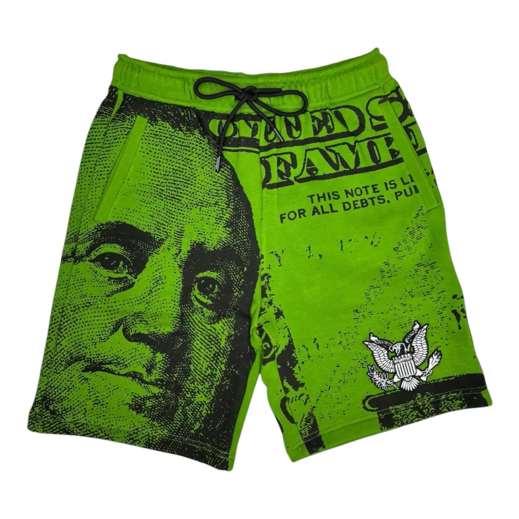 NOTHING PERSONAL X ASAALI GREEN SHORTS