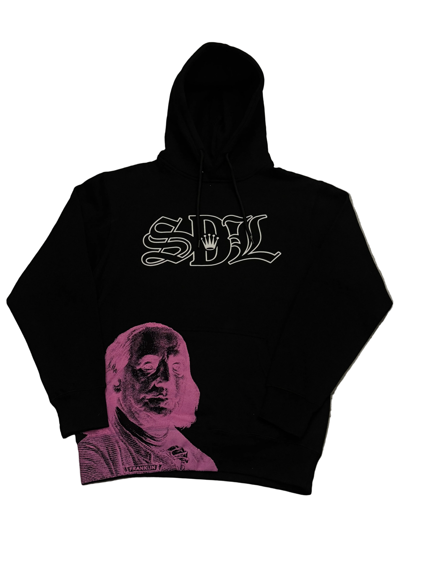 SKY DA LIMIT PINK CHAPO HOODIE BLACK