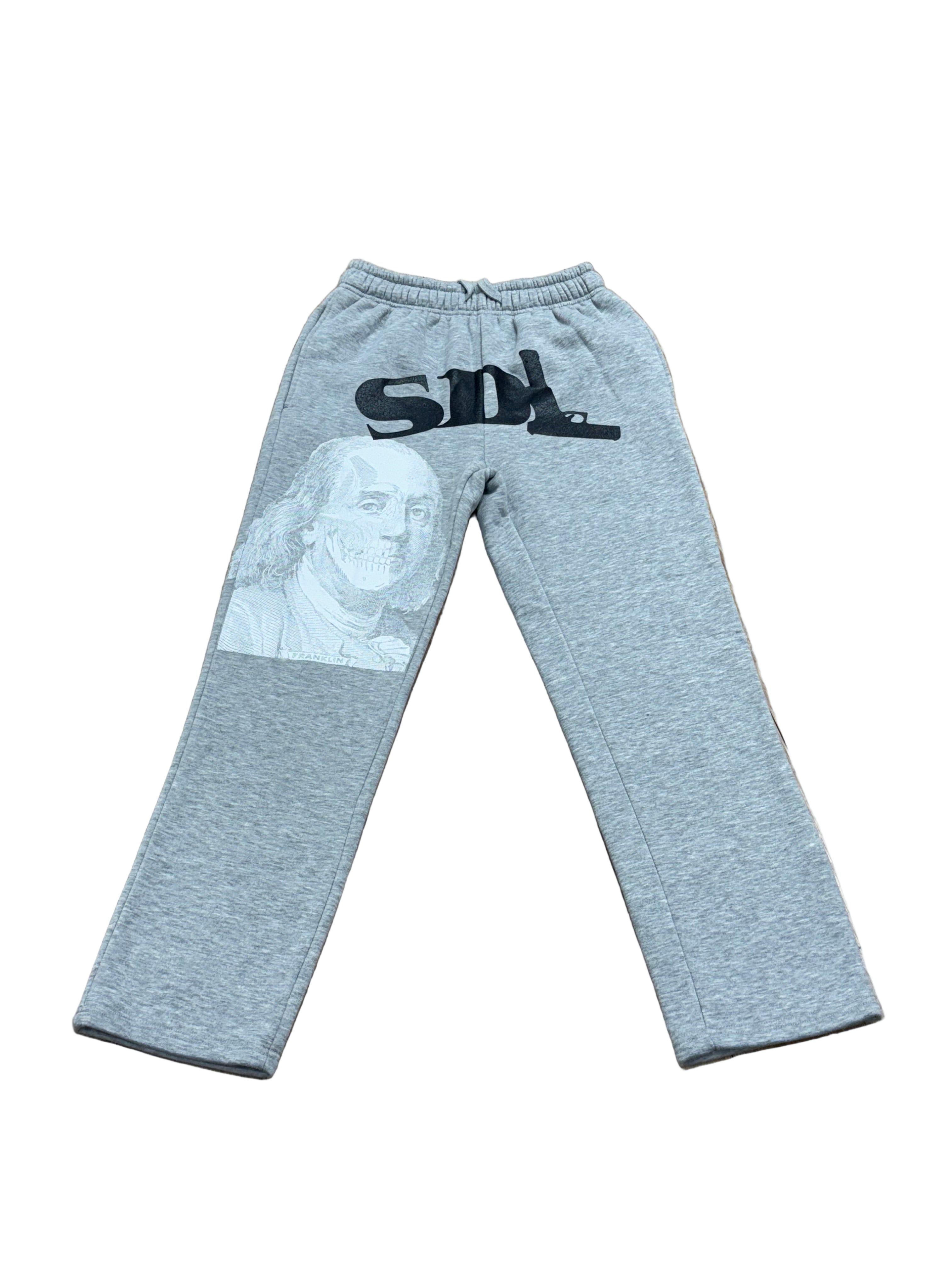 SKY DA LIMIT GREY/WHITE BENJAMIN SWEATPANTS