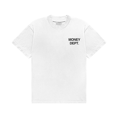 MONEY DEPT CLASSIC WHITE BLACK TEE