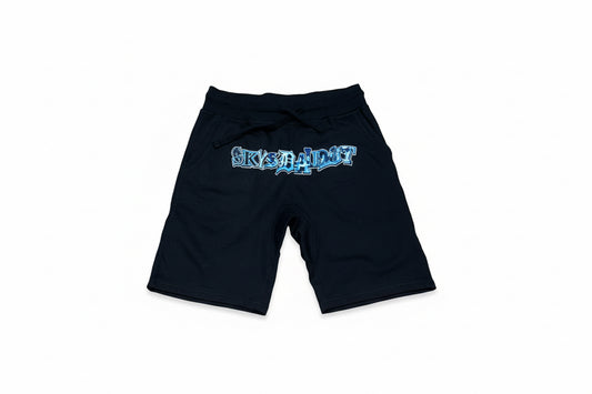 SKYS DA LIMIT LOGO BLUE/BLACK SHORTS
