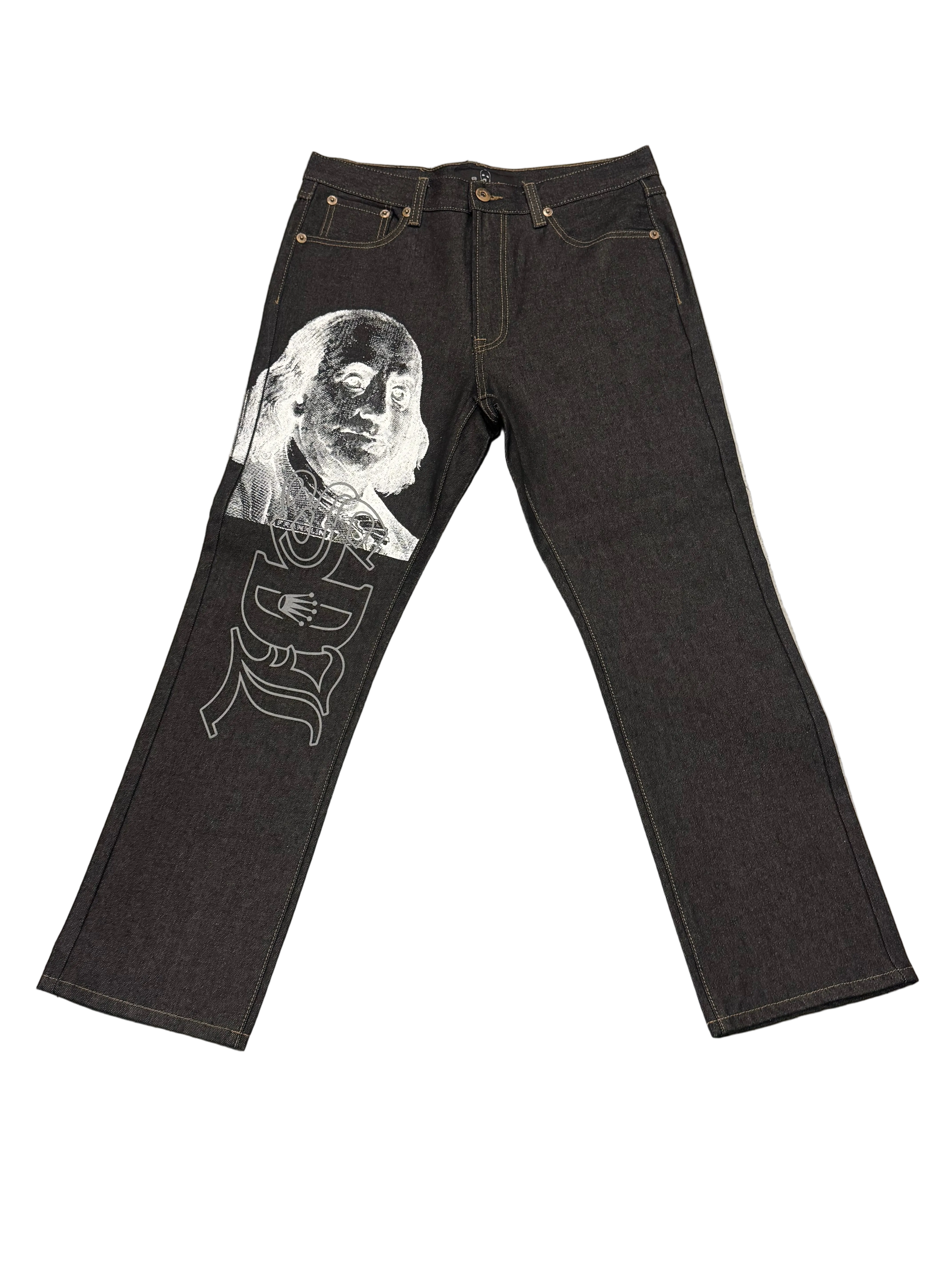 SKY DA LIMIT WHITE/GREY BENJAMIN CHARCOAL JEANS