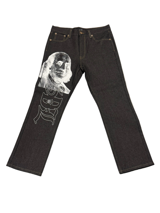 SKY DA LIMIT WHITE/GREY BENJAMIN CHARCOAL JEANS