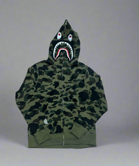 BAPE FULL ZIP JACKET GREEN CAMO