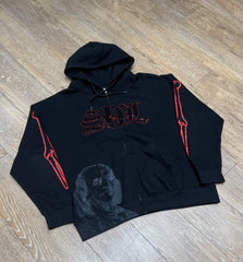 SKY DA LIMIT RED RHINESTONE BUDDHA ZIP (DEAL OF THE DAY) (LIGHTLY WORN)