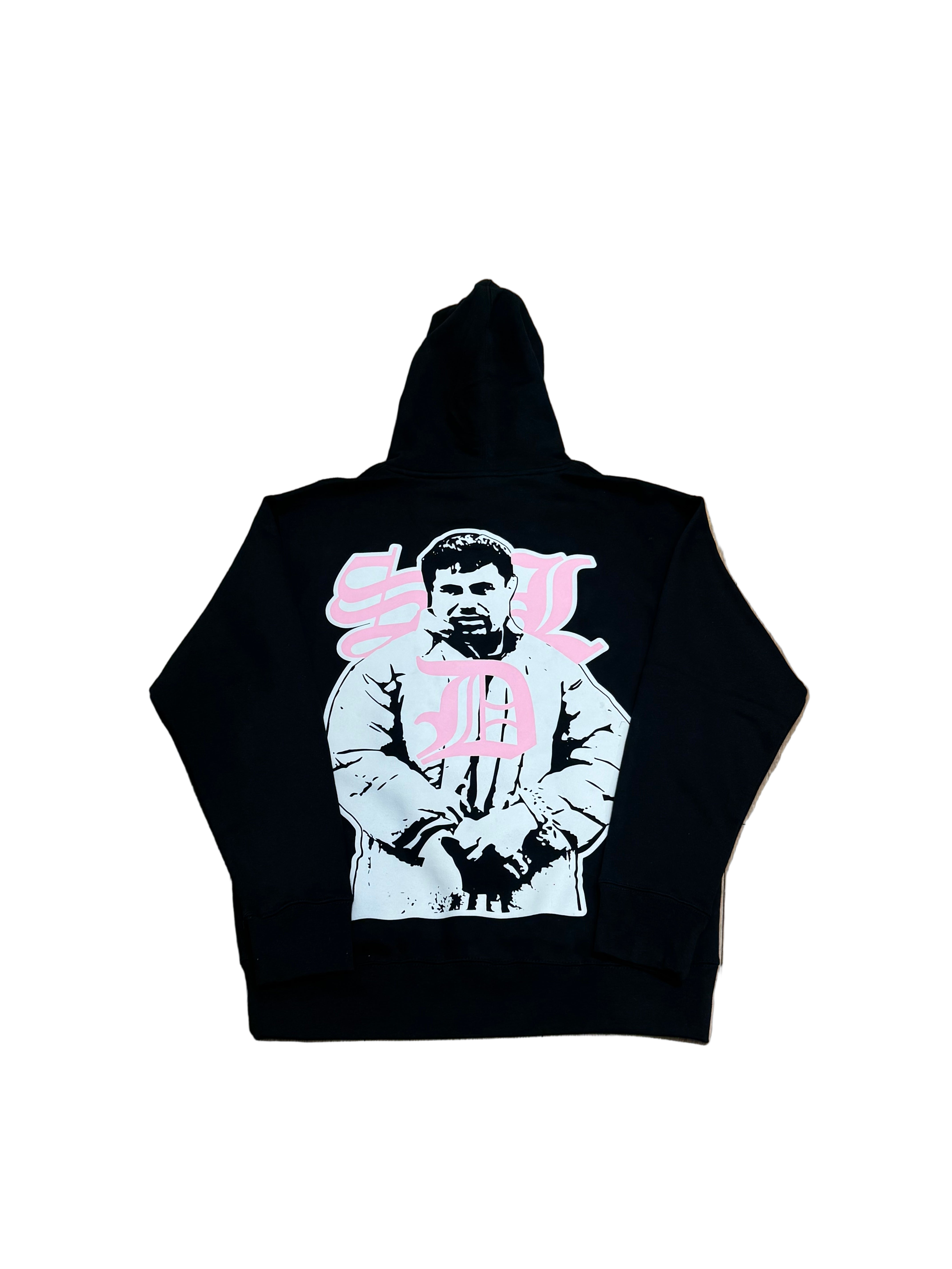 SKY DA LIMIT BLACK/PINK CHAPO CROWN HOODIE
