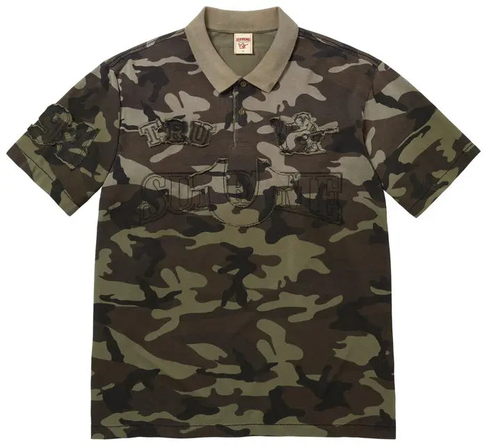 SUPREME X TRUE RELIGION CAMO POLO