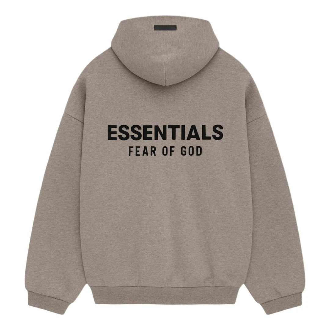 ESSENTIALS HOODIE HEATHER GREY (FW24)