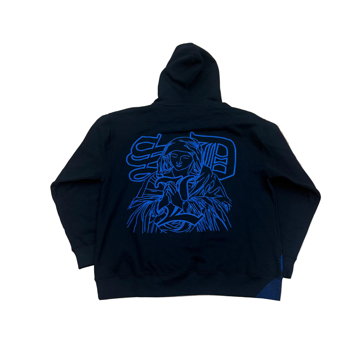 SKYS DA LIMIT BLACK/BLUE VIRGIN MARY HOODIE