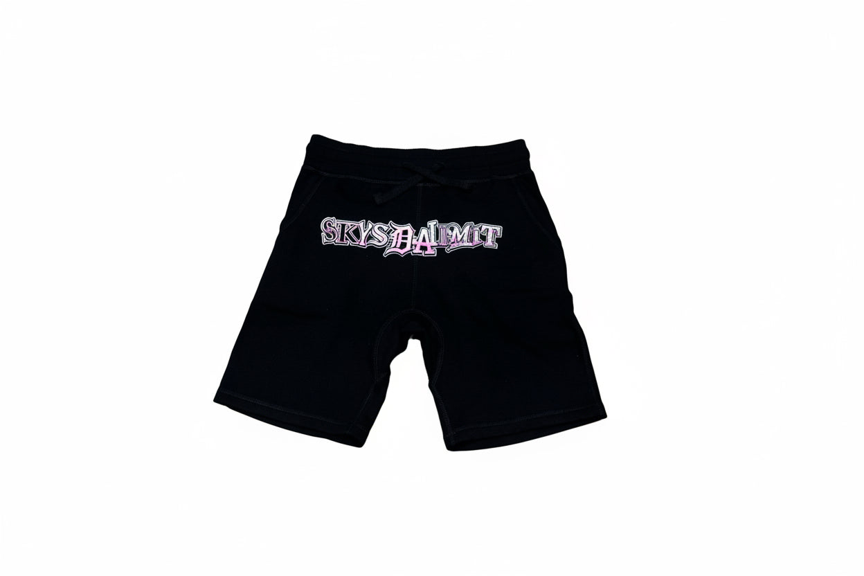 SKYS DA LIMIT LOGO PINK/BLACK SHORTS