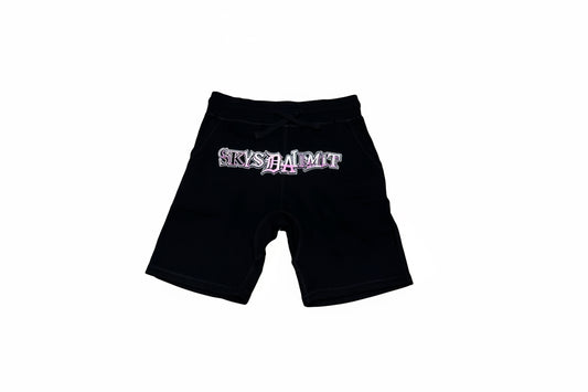 SKYS DA LIMIT LOGO PINK/BLACK SHORTS