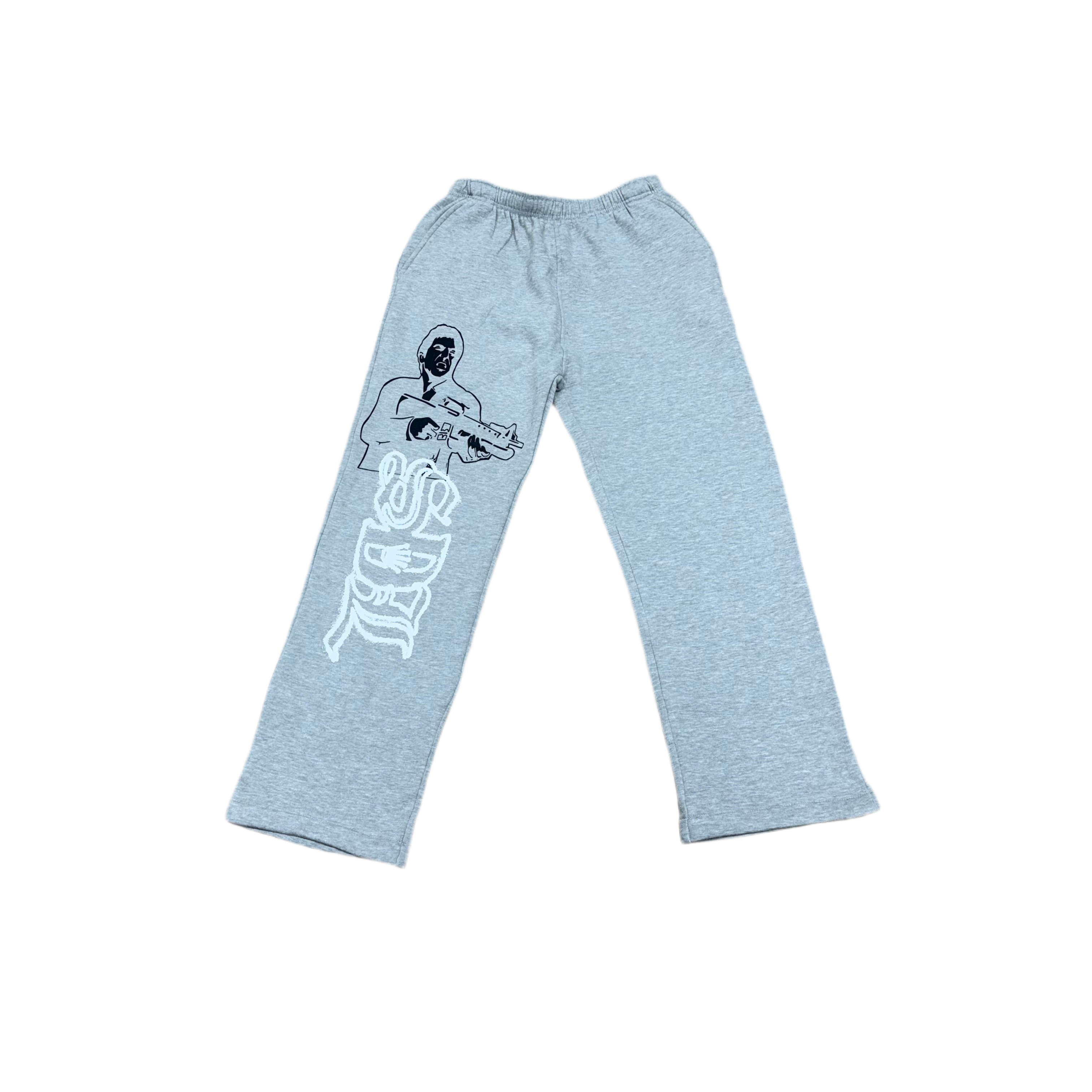 SKY DA LIMIT TONY MONTANA GREY SWEATPANTS