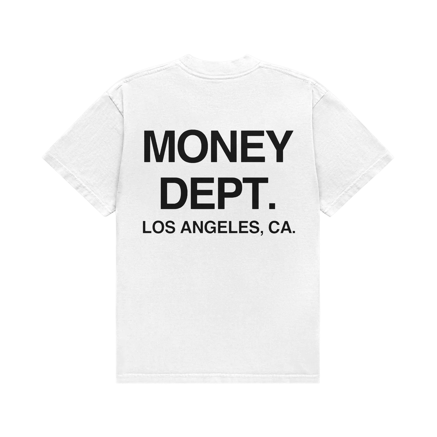 MONEY DEPT CLASSIC WHITE BLACK TEE
