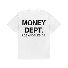 MONEY DEPT CLASSIC WHITE BLACK TEE