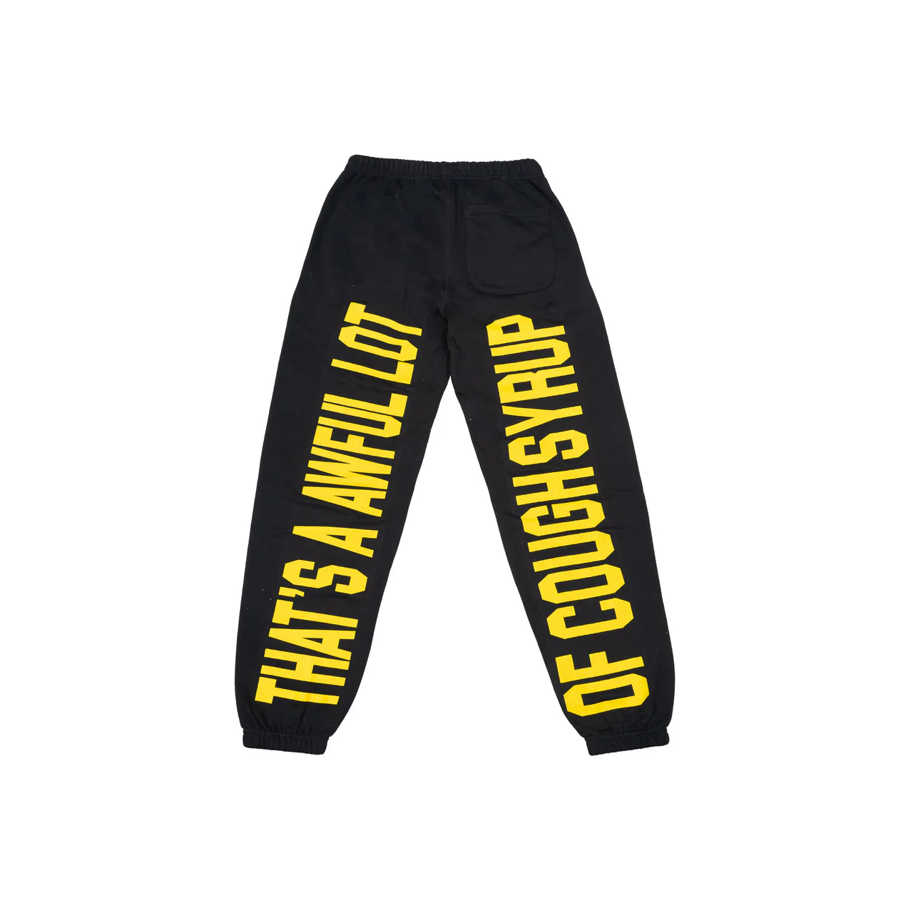 AWFUL LOT OF COUGH SYRUP CLASSIC SWEATPANTS (BLACK/YELLOW)