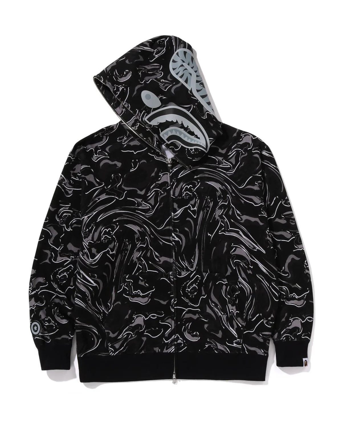 BAPE SHARK FACE FULL ZIP BLACK JACKET