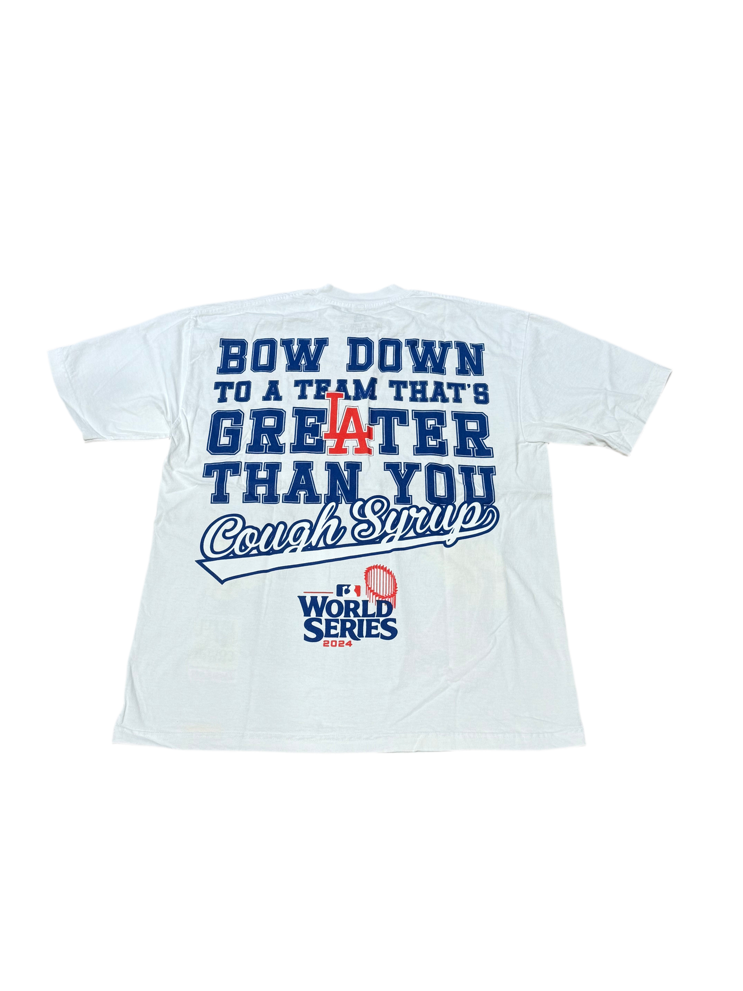AWFUL LOT OF COUGH SYRUP DODGERS T-SHIRT