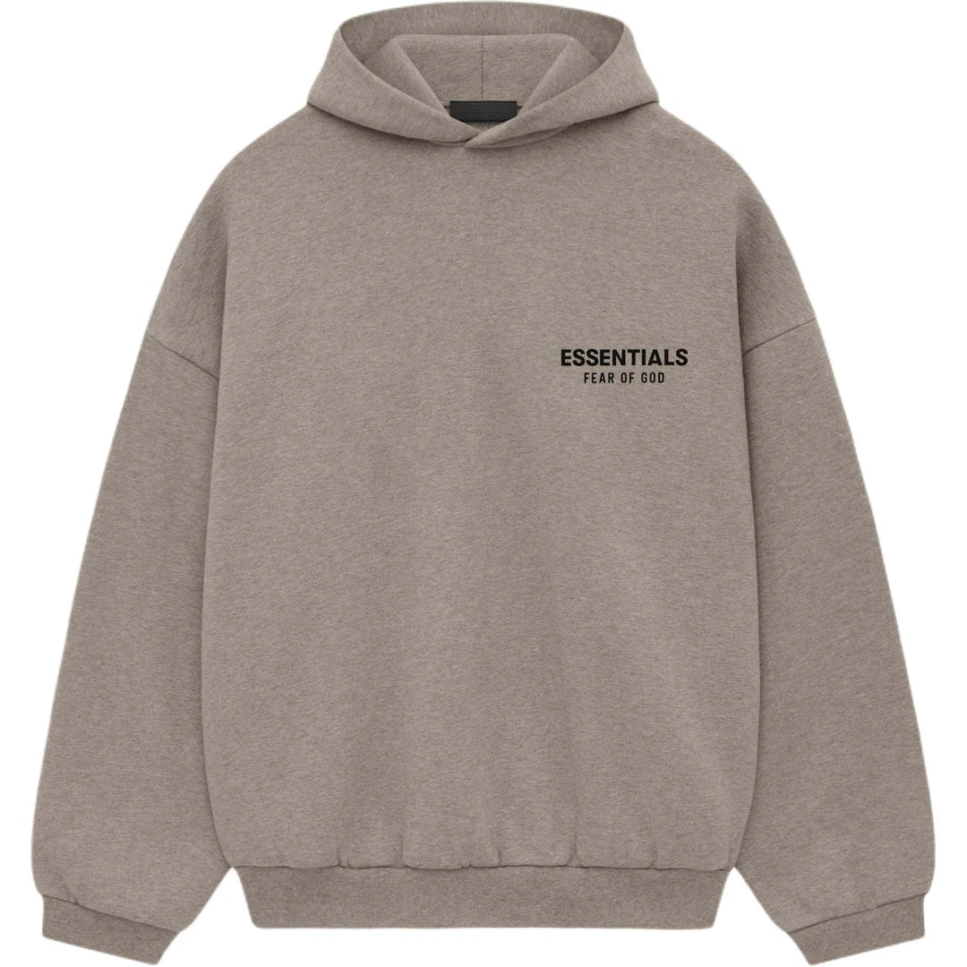 ESSENTIALS HOODIE HEATHER GREY (FW24)