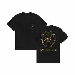 MONEY DEPT OLD ENGLISH CAMO T-SHIRT