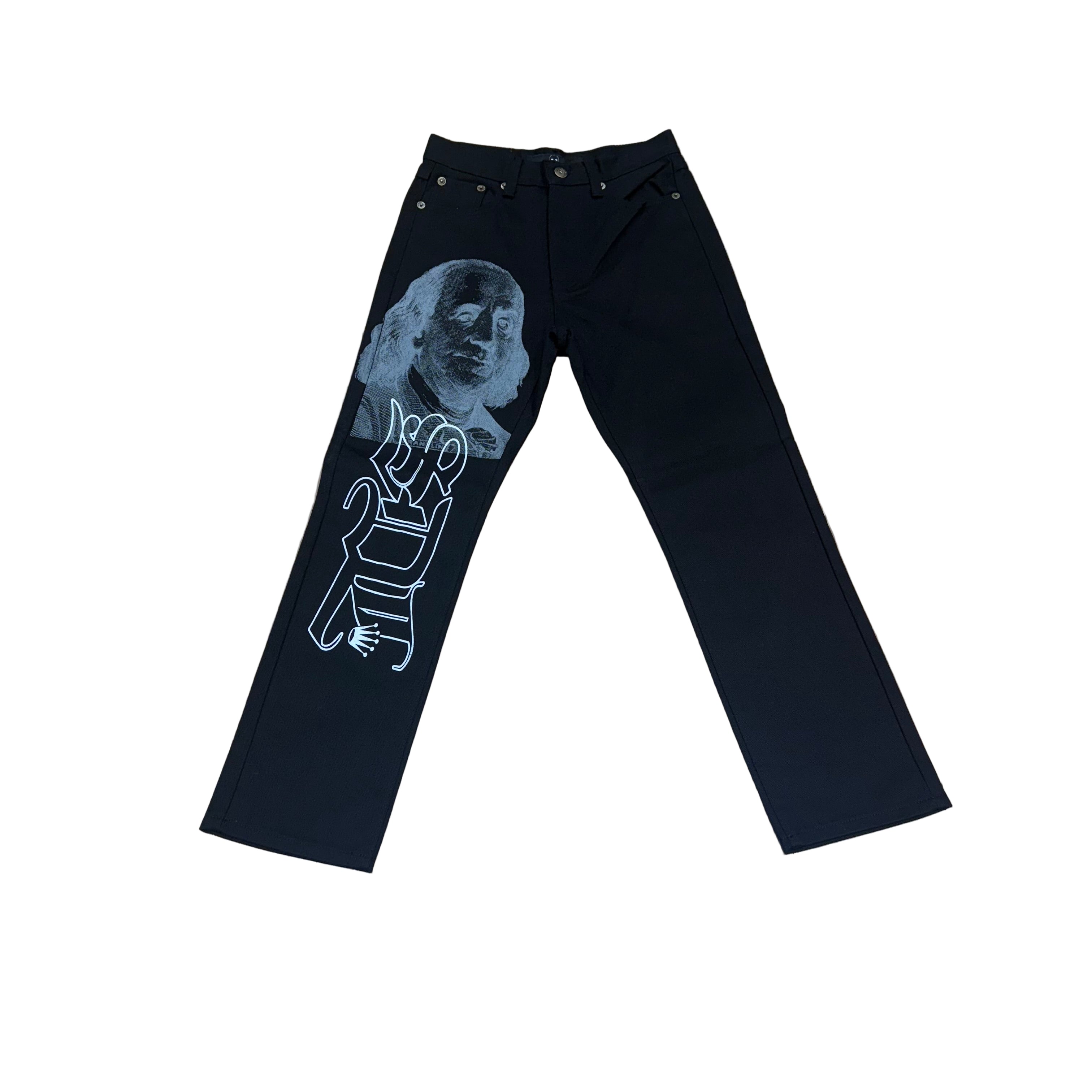 SKY DA LIMIT JET BLACK/GREY JEANS