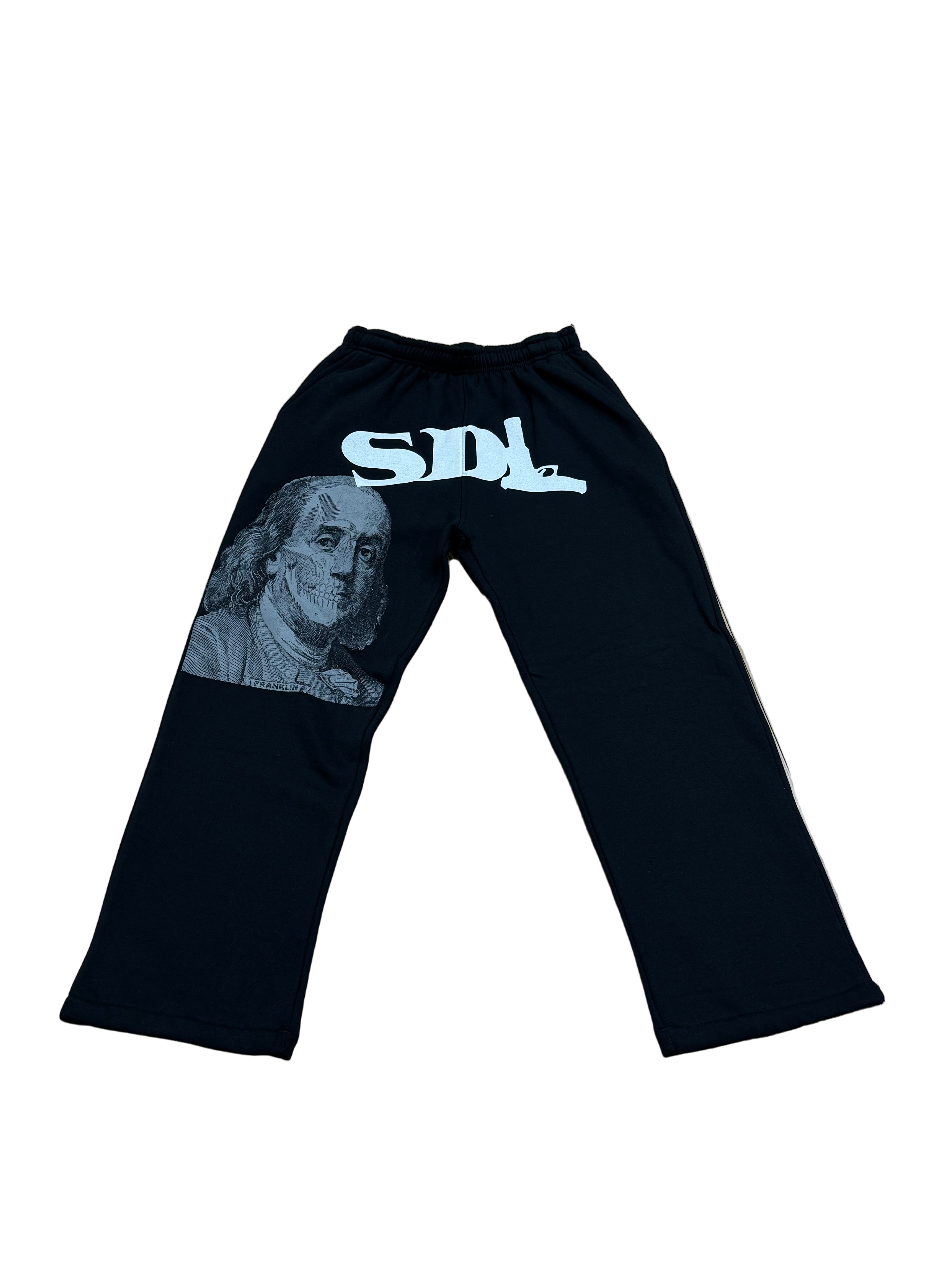 SKY DA LIMIT BLACK/ GREY BENJAMIN SWEATPANTS