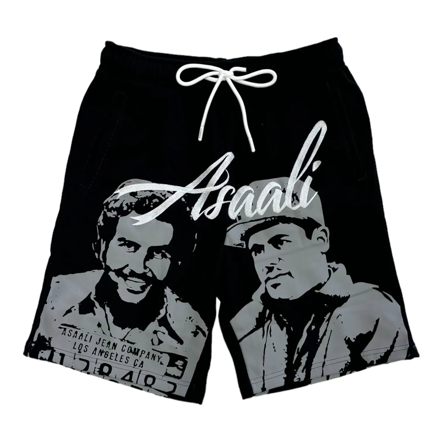 ASAALI OG CARTEL SHORTS GREY/BLACK