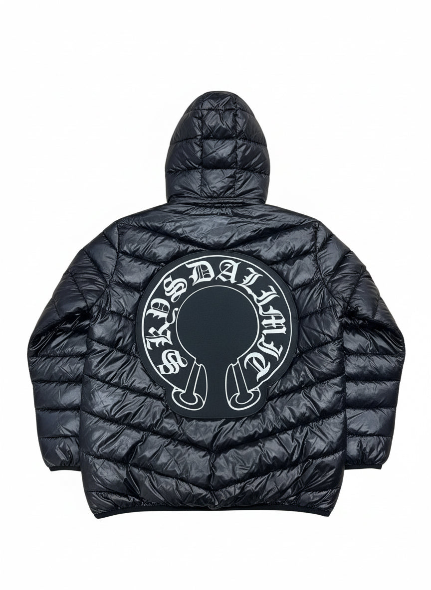 SKY DA LIMIT BLACK CROWN/CHROME PUFFER JACKET