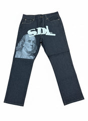 SKY DA LIMIT SKELETON CHARCOAL JEANS