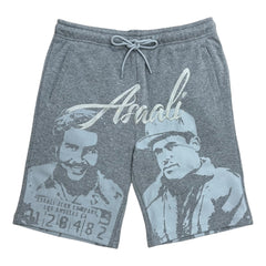 ASAALI GREY MONOCHROME CARTEL SHORTS