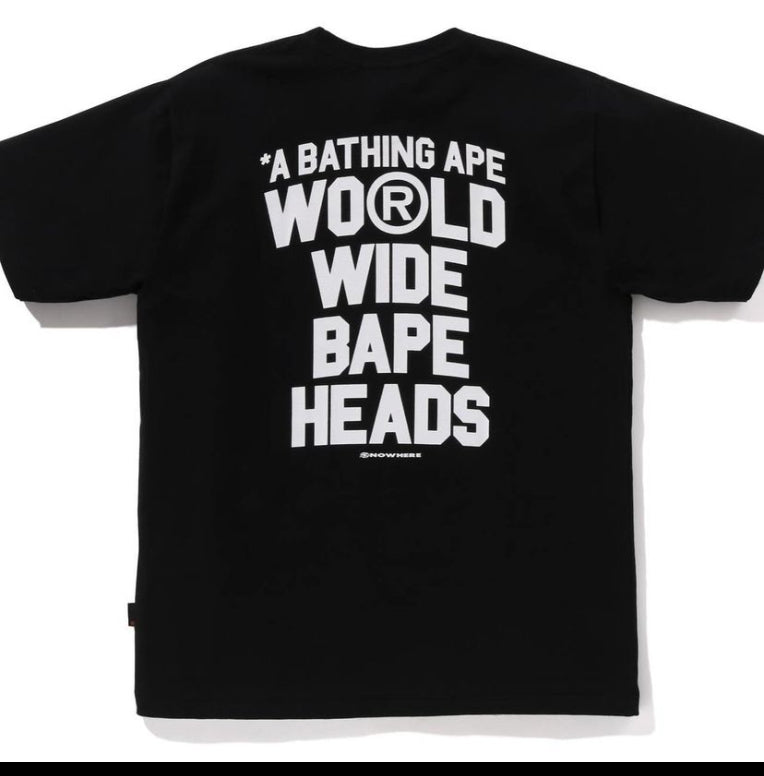 BAPE FLYER BLACK TEE SHIRT