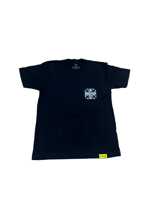 AWFUL LOT OF COUGH SYRUP CROSS BLACK T-SHIRT