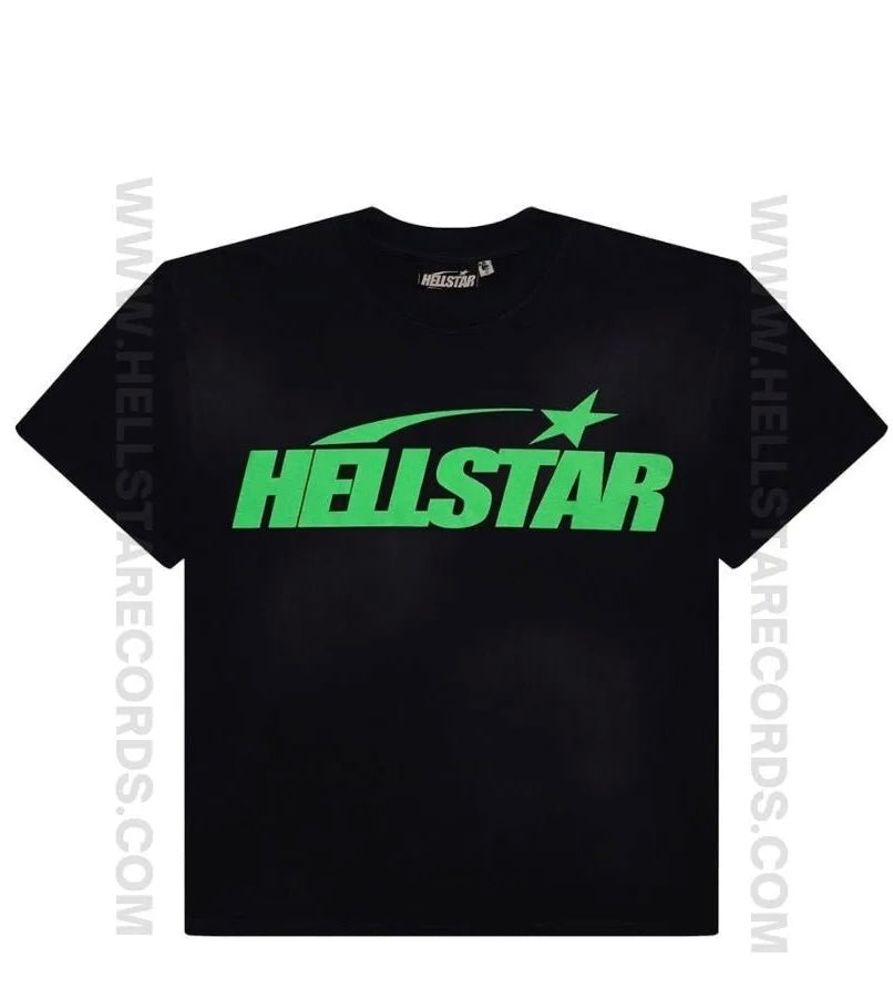 HELLSTAR CLASIC BLACK/GREEN GEL TEE