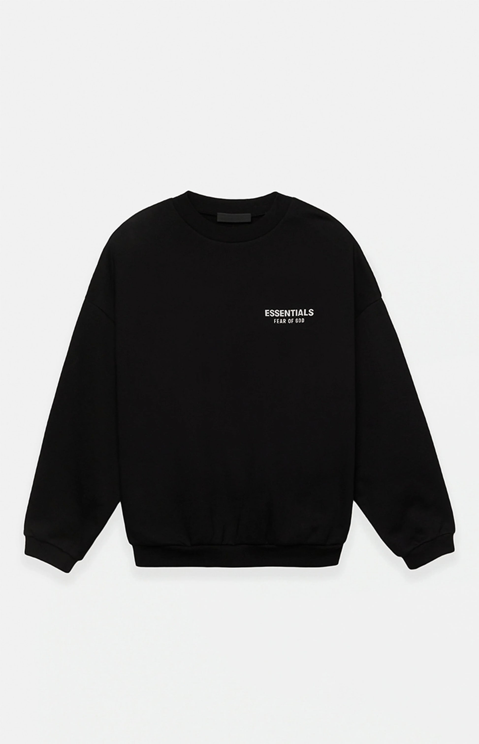 Essentials Crew Neck black and white two-tone crew neck sweater from FW24 collection
