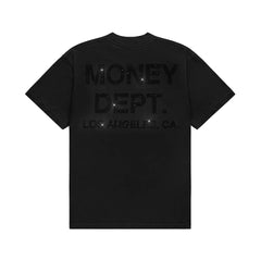 MONEY DEPT BLACK RHINESTONE TEE