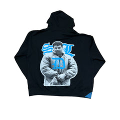 SKY DA LIMIT BLACK / BLUE CHAPO HOODIE V2