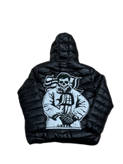 SKY DA LIMIT CHAPO SKULL BLACK PUFFER