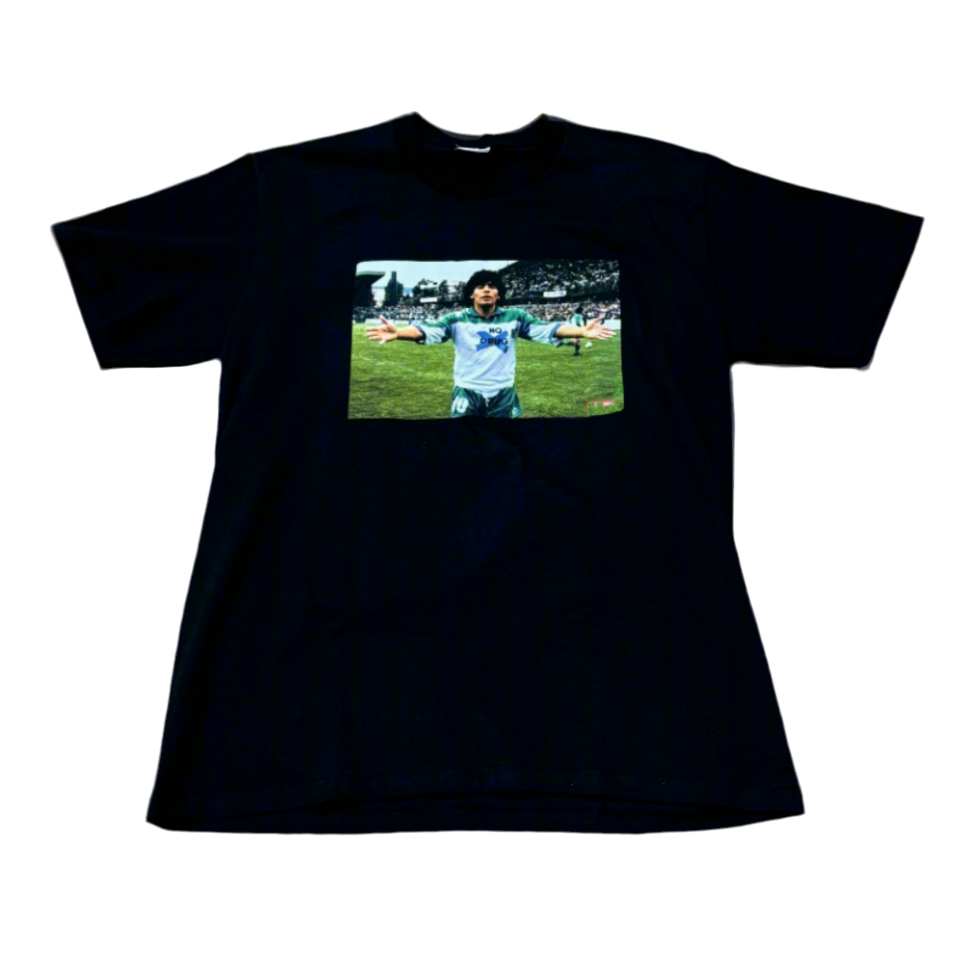 SUPREME SHIRT MARADONA featuring bold Maradona graphic and streetwear style for football fans