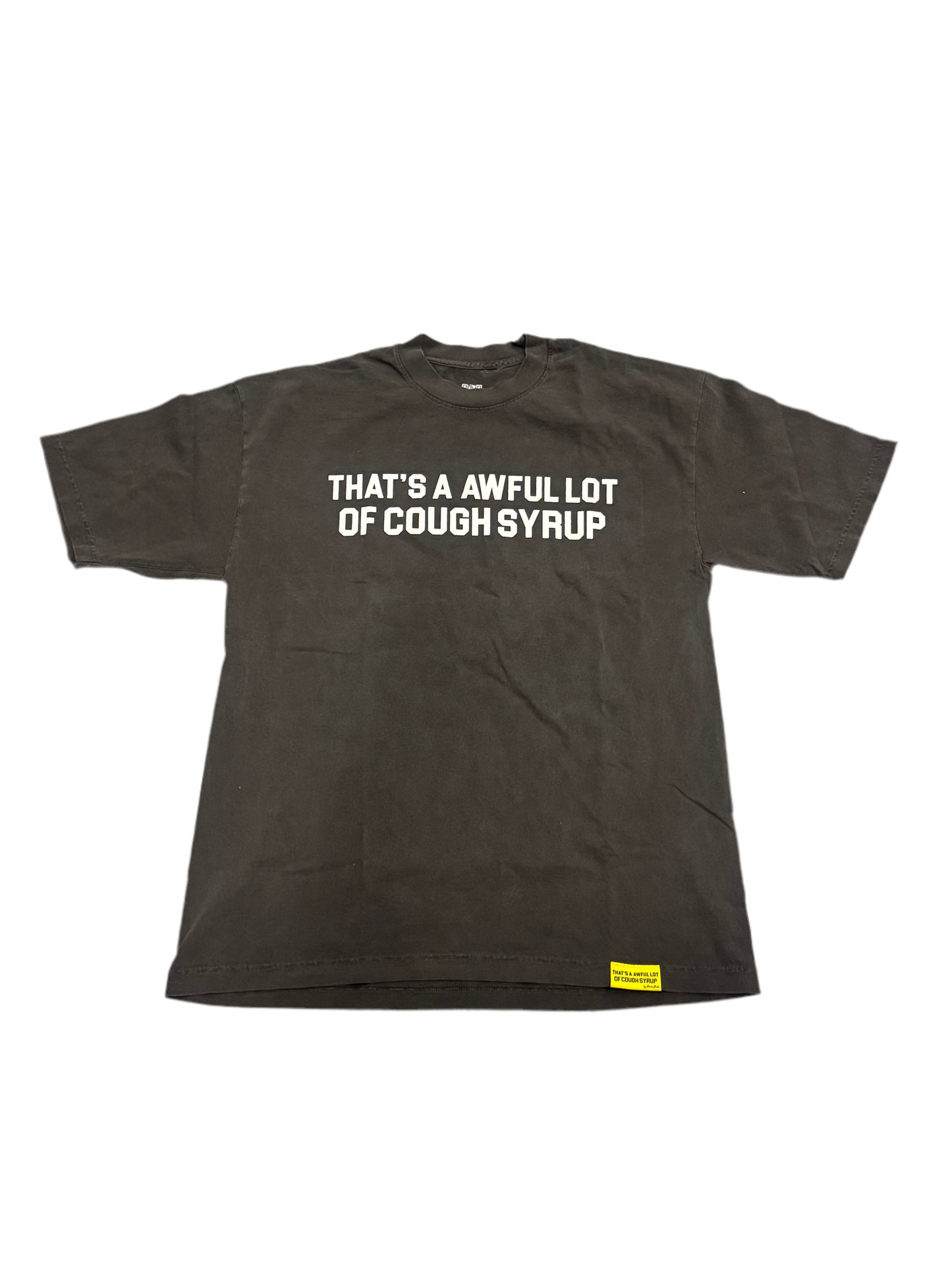 AWFUL LOT OF COUGH SYRUP CLASSIC GREY/ WHITE TEE