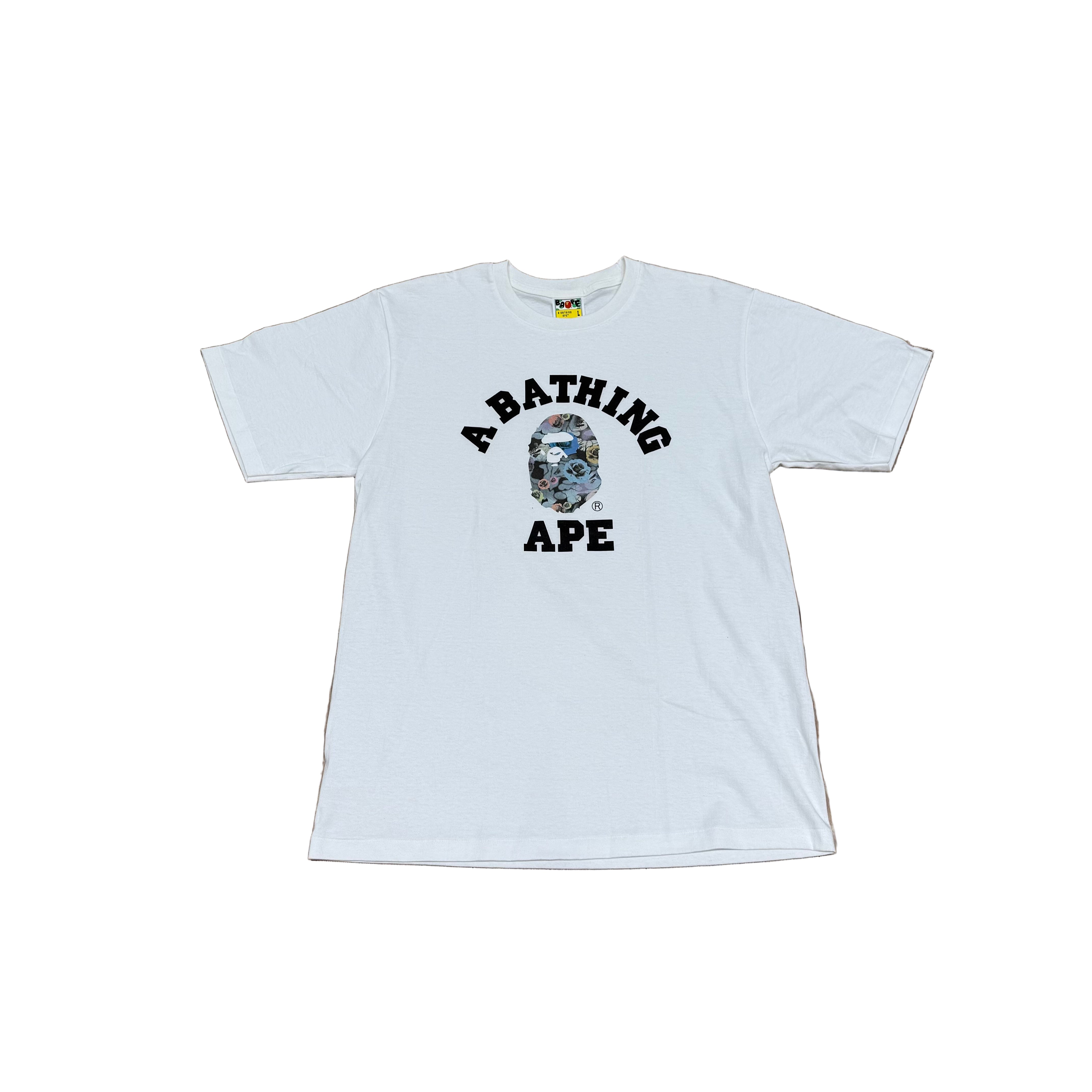BAPE FLORAL CAMO WHITE T-SHIRT