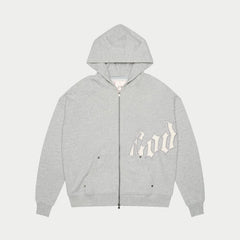 GODSPEED GREY SLIVER SATIN SWEATSUIT (TOP & BOTTOM
