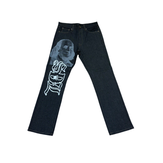 SKY DA LIMIT GREY BENJI/WHITE PAINT CHARCOAL JEANS