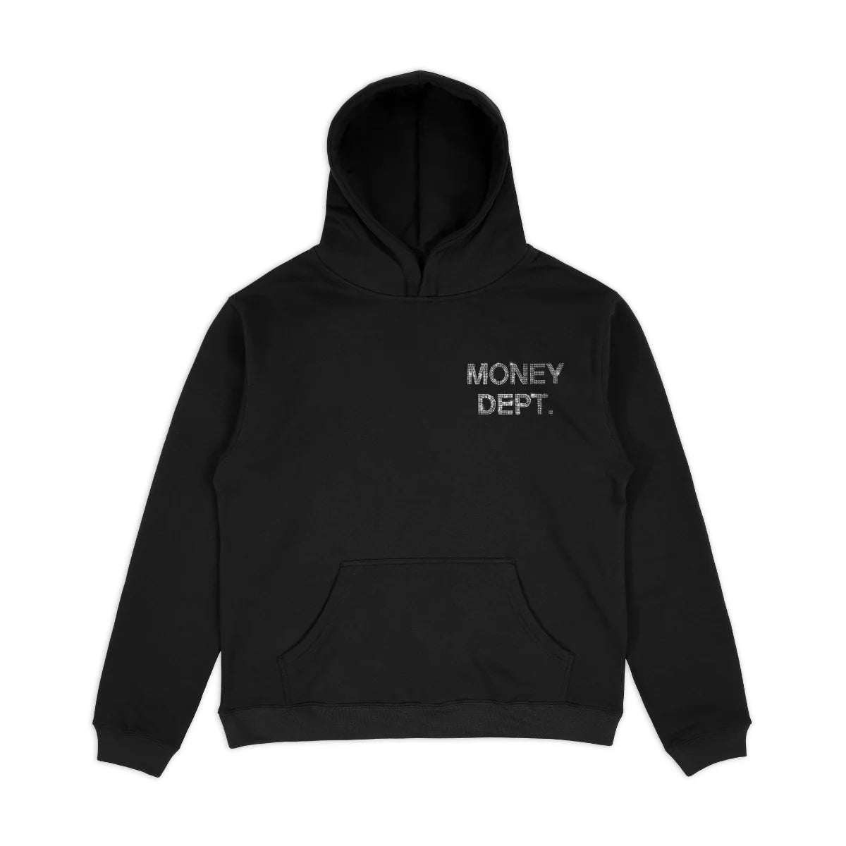 MONEY DEPT BLACK & CLEAR HOODIE