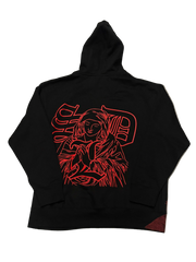 SKY DA LIMIT RED VIRGIN MARY BLACK HOODIE