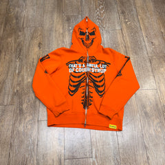 AWFUL LOT OF COUGH SYRUP SKELETONS ZIP UP