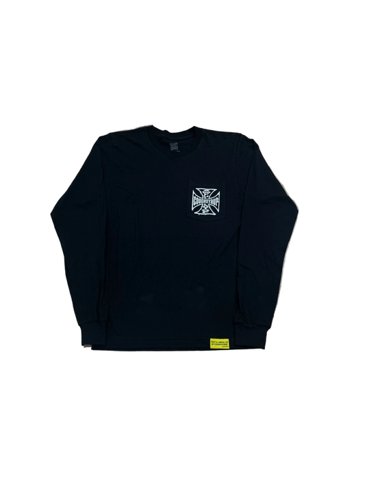 AWFUL LOT OF COUGH SYRUP LONG SLEEVE CROSS T-SHIRT