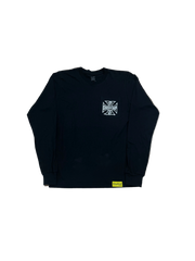 AWFUL LOT OF COUGH SYRUP LONG SLEEVE CROSS T-SHIRT