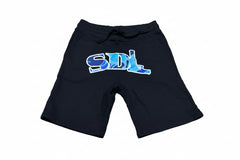 SKYS DA LIMIT BLUE CAMO SHORTS