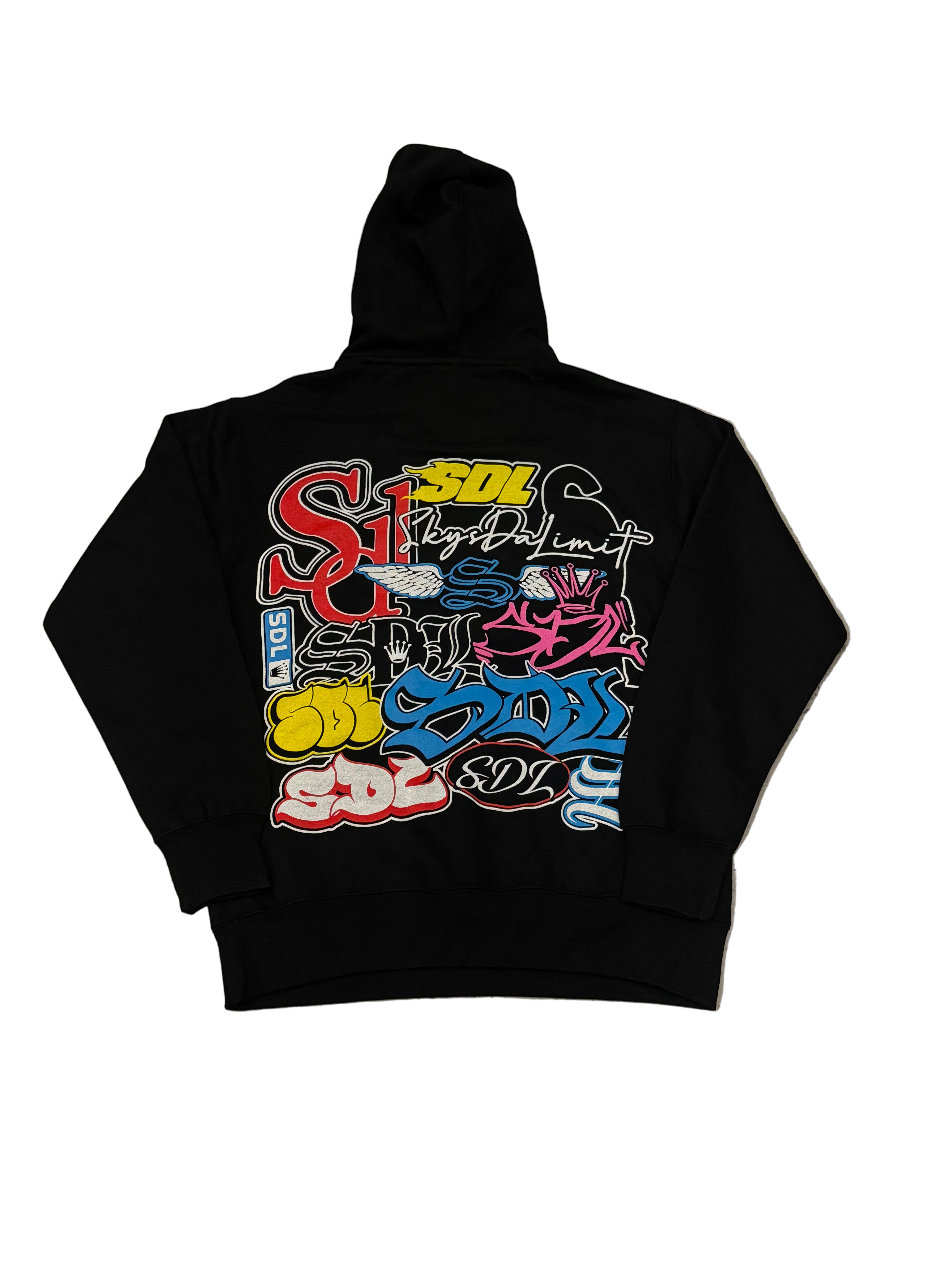 SKY DA LIMIT GRAFFITI BLACK HOODIE